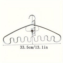 3pcs Space Saving Wave Shaped Hanger For Clothes & Accessories