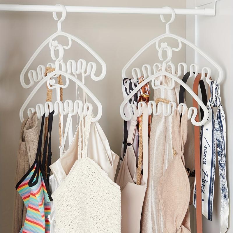 3pcs Space Saving Wave Shaped Hanger For Clothes & Accessories