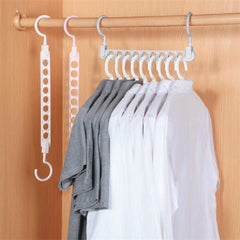 9 Hole Magic Folding Hanger - Closet Organizer