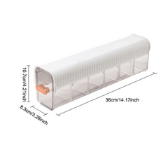 6 Grid Socks Underwear Drawer Organizer - Wall Mounted Acrylic Storage Box