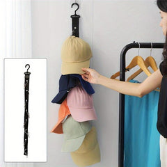 8-Shelf Hanging Hat Storage for 16 Hats + Hook