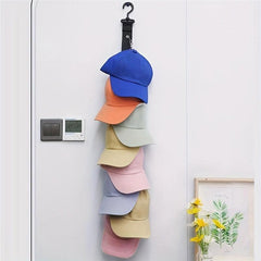 8-Shelf Hanging Hat Storage for 16 Hats + Hook