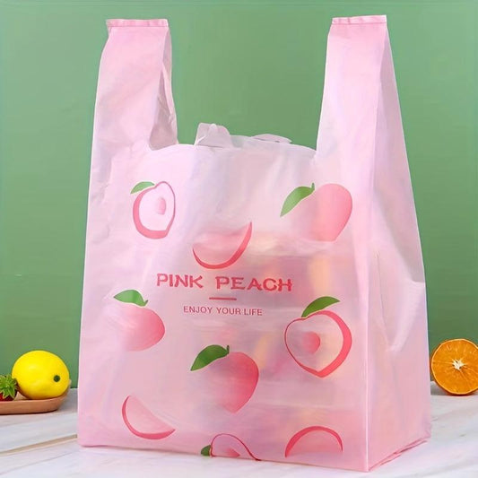 50pcs Reusable Plastic Bulk Shopping Bags, Adorable Cartoon Gift Bags