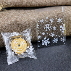 100pcs Snowflake Candy Gift Bag Goodie Bag