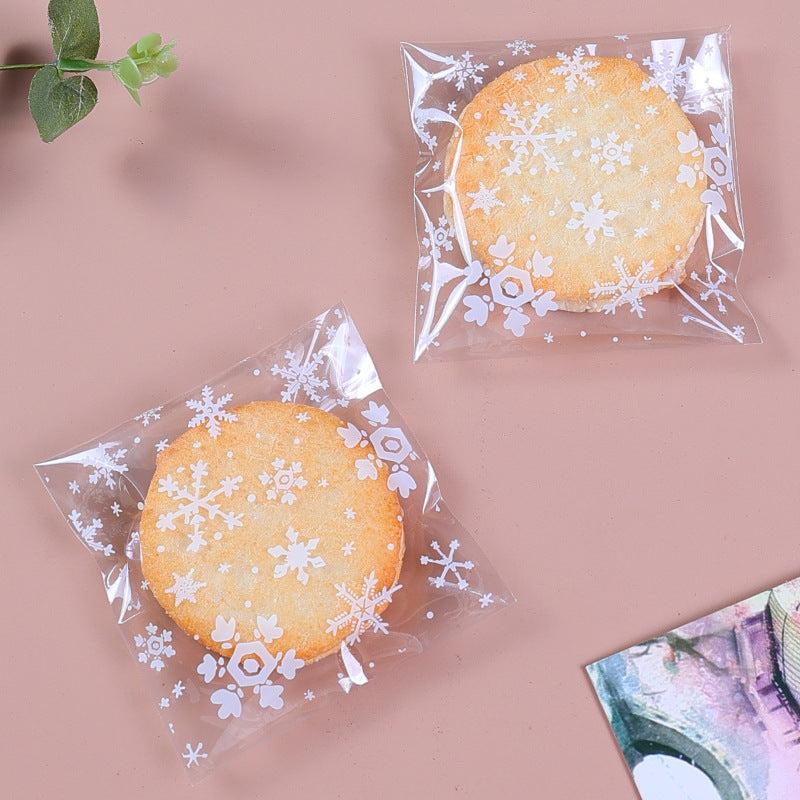 100pcs Snowflake Candy Gift Bag Goodie Bag