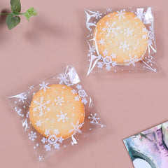100pcs Snowflake Candy Gift Bag Goodie Bag