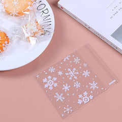 100pcs Snowflake Candy Gift Bag Goodie Bag
