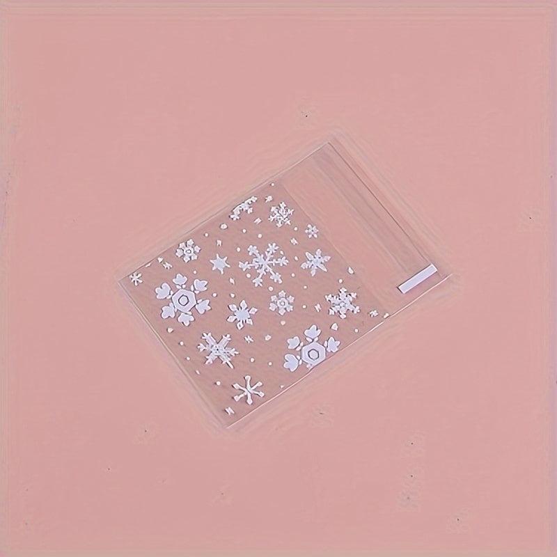 100pcs Snowflake Candy Gift Bag Goodie Bag
