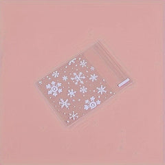 100pcs Snowflake Candy Gift Bag Goodie Bag