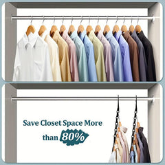6 Pack Magic Hangers Space Saving Closet Organizer
