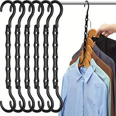 6 Pack Magic Hangers Space Saving Closet Organizer