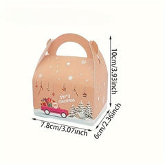 24pcs Christmas Candy Box Creative Packaging Snack Box Small Business Supplies