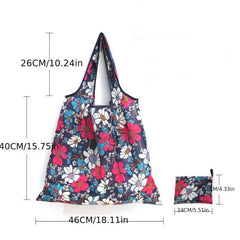 Reusable Grocery Bags With Handles Foldable Washable Shopping Tote Bag
