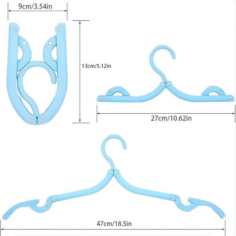 5pcs Portable Folding Clothes Hangers - Travel & Drying On the Go