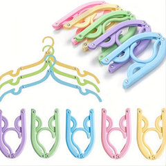 5pcs Portable Folding Clothes Hangers - Travel & Drying On the Go