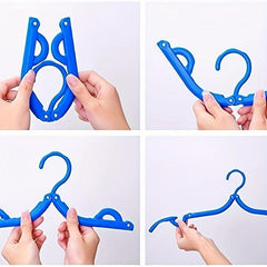 5pcs Portable Folding Clothes Hangers - Travel & Drying On the Go