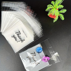 100pcs Thank You Self-sealing Gift Bags for Cookies and Candy