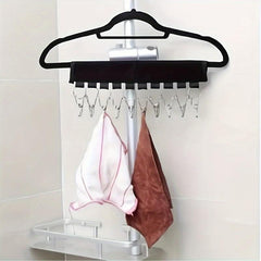 Portable Plastic Mesh Holder With 10 Clips Hat Holder Hat Storage Rack