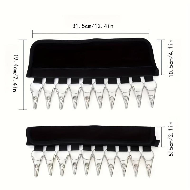 Portable Plastic Mesh Holder With 10 Clips Hat Holder Hat Storage Rack