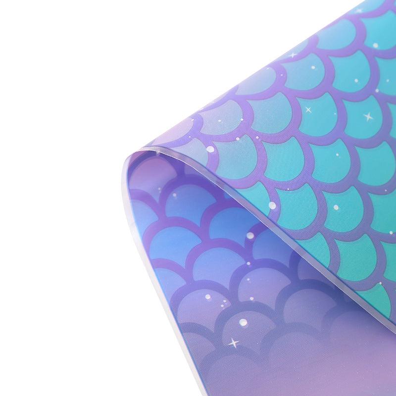 50pcs Mermaid Ripple Flat Pocket Packaging Bag Candy Biscuit Supplies