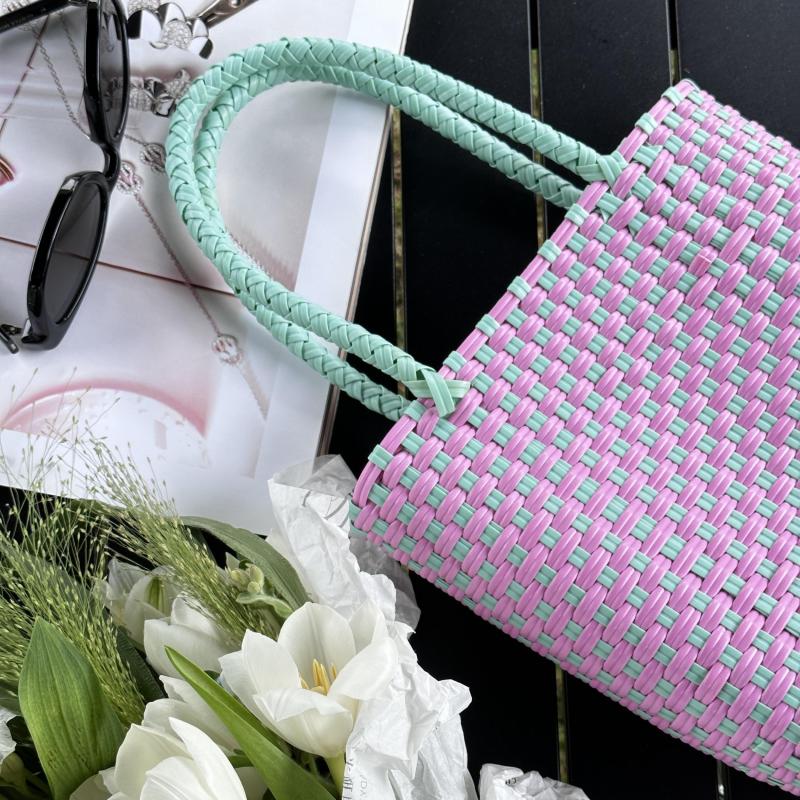 Summer Beach Tote Basket Waterproof Handbag Multiple Colors