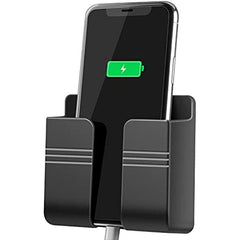 Wall Mount Phone Organizer Storage Box Remote Control Phone Bracket Organizer