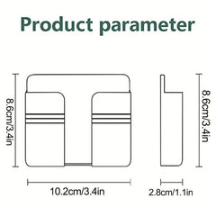 Wall Mount Phone Organizer Storage Box Remote Control Phone Bracket Organizer