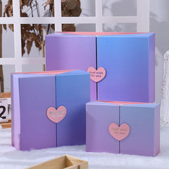 1pc Creative Gradient Gift Bag Shopping Bags for Party Birthday Wedding