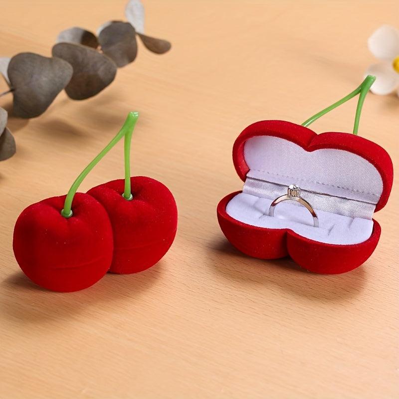 Cherry Shaped Jewelry Box Gift Box for Mother's Wedding Anniversary