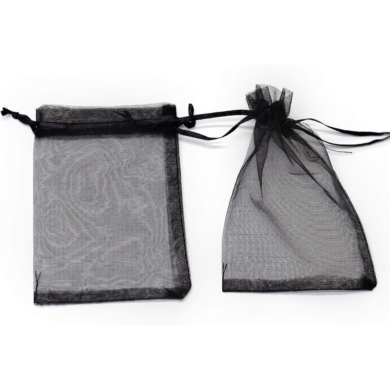 100pcs Organza Bags 10x15cm 12.7x17.78cm Drawstring Halloween Party Gift Bags
