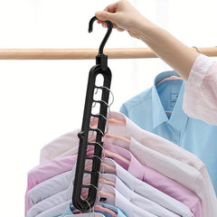 9-Hole Portable Travel Hanger Multifunctional Clothes Drying Rack