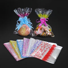 15pcs Clear Cellophane PVC Shrink Bags For Gift Baskets