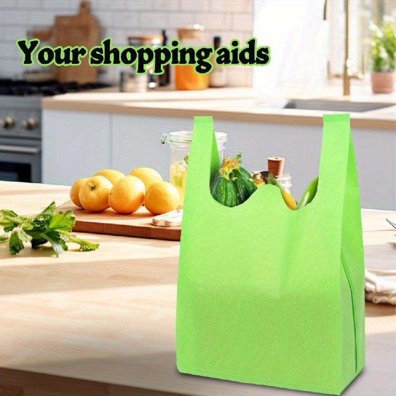 10pcs Shopping Bags for Supermarket, Handbag Tote Bag