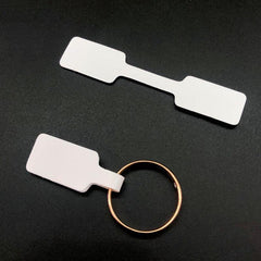 100pcs Blank Jewelry Labels Self Sticker Hangtag for Store Use