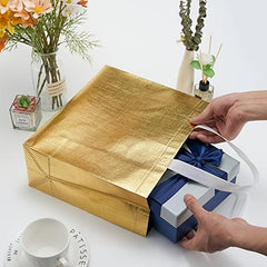 2pcs Reusable Glossy Non-woven Gift Bag for Party Wedding Birthday