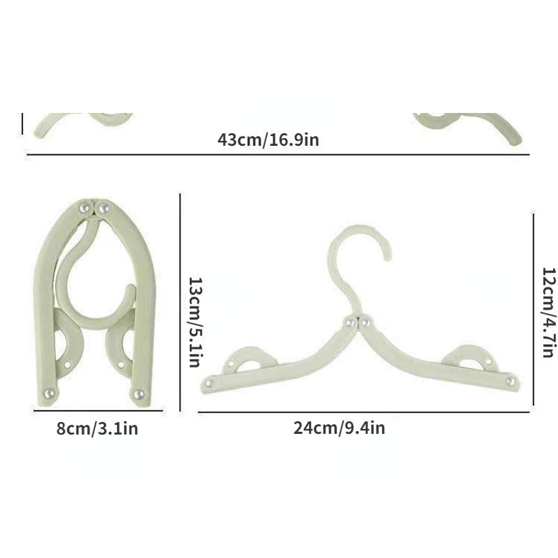 Portable Folding Travel Hanger Multifunctional Clothes Rack Clip