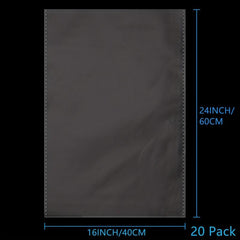 20 Large Clear Cellophane Bags for Baskets & Packaging