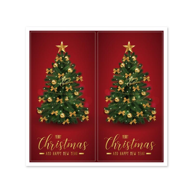 50pcs Merry Christmas Sticker & Baking Cake Label for Friends and Family