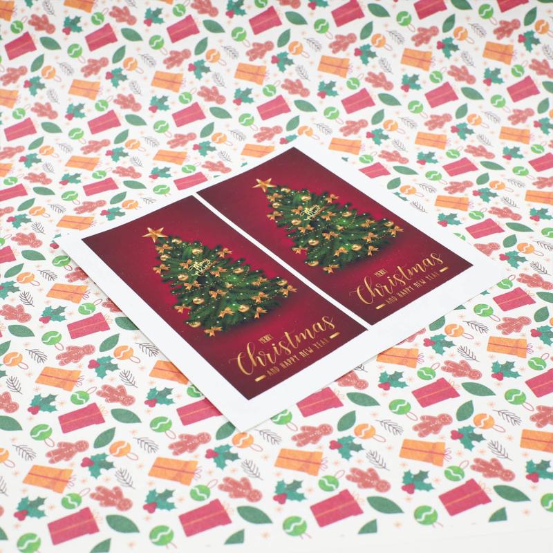 50pcs Merry Christmas Sticker & Baking Cake Label for Friends and Family