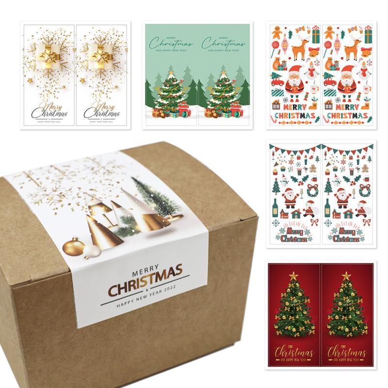 50pcs Merry Christmas Sticker & Baking Cake Label for Friends and Family