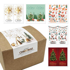 50pcs Merry Christmas Sticker & Baking Cake Label for Friends and Family