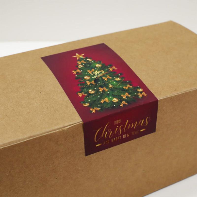 50pcs Merry Christmas Sticker & Baking Cake Label for Friends and Family