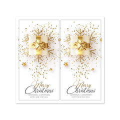 50pcs Merry Christmas Sticker & Baking Cake Label for Friends and Family