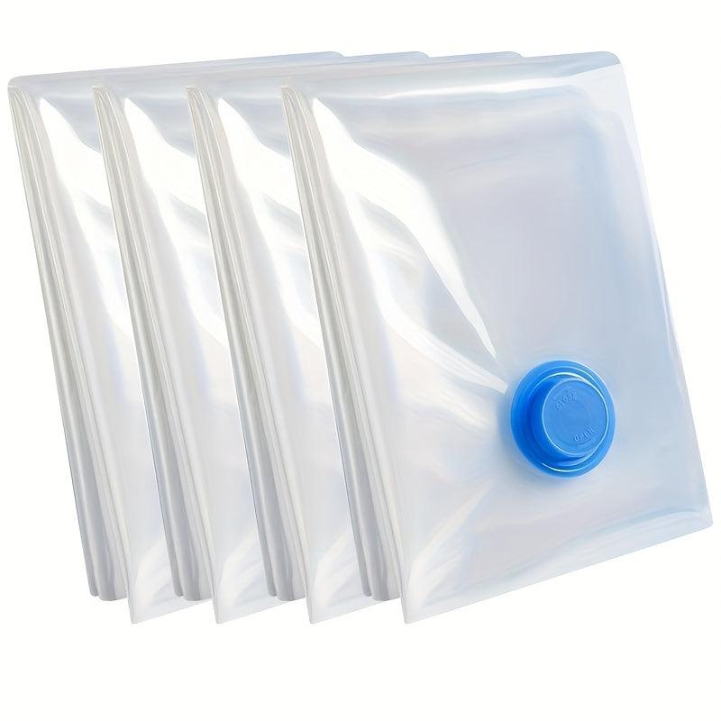 4pcs High Transparent Plastic Bags Large Packaging Bags Vacuum Compression