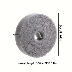 Reusable Fastening Tape Cable Ties 118 inch Data Cable Storage