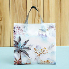 10pcs Plastic Tote Bags for Shopping Clothing Store Gift Wrapping Bags