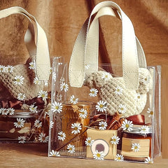 Lovely Daisy Print PVC Bag Wedding Gift Bag Shopping Bags Party Bags