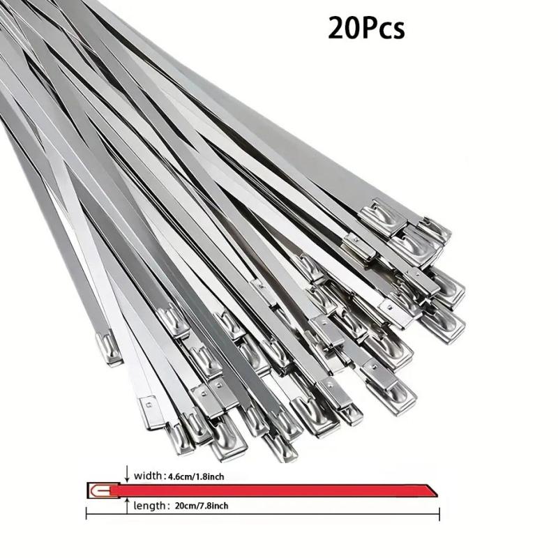 Stainless Steel Zip Ties - Heavy Duty for Exhaust Wrap
