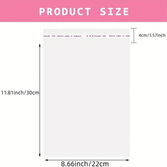 50pcs Transparent Self-sealing Cellophane Bags, Various Large Sizes, Resealable