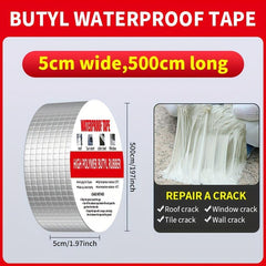 Strong Butyl Waterproof Tape Roll for Roof Repairs and Leak Blocking